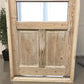 Antique French Single Door (35.5x82) Glass Pane Door with Jamb, Encased Door T25