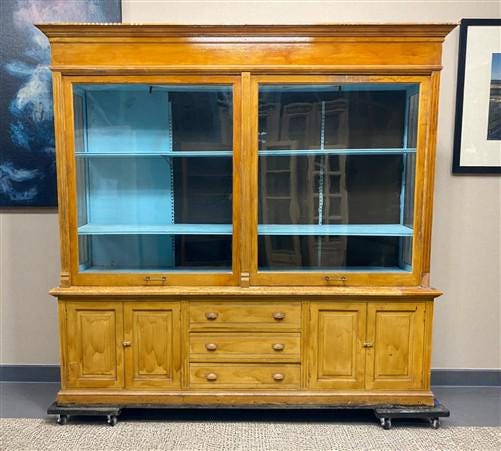 Home & Living > Furniture > Office Furniture - 8' Retail Store Display Cabinet, Vintage Apothecary, Backbar, Display Case,...