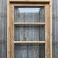 Antique French Single Door (31.5x81) Glass Pane Door with Jamb, Encased Door T20