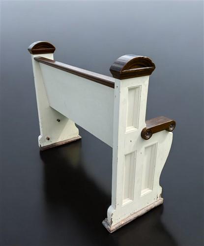 Home & Living > Furniture > Entryway & Mudroom Furniture - Vintage Wooden Church Pew, 3' 9" Porch Bench, Entry Foyer, Dini...
