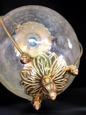 Art & Collectibles > Collectibles > Collectible Glass - Antique Apothecary Show Globe, Hanging Pharmacy Globe, Etched Dot...