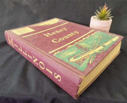 Books, Movies & Music > Books > History Books - 1955 Henry County Illinois Midwest History, Plat Maps, Aerial Homestead Ph...