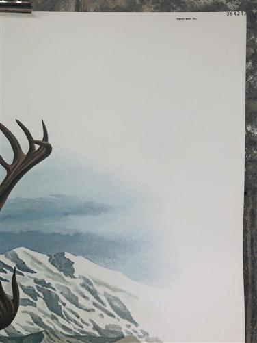 Art & Collectibles > Prints > Lithographs - Richard Timm, Ground Caribou, Signed Print, 28x22 Wade Collection, Plate 36 by...