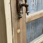 Antique French Single Door(31 x91.5) Glass Pane Door with Jamb, Encased Door T18