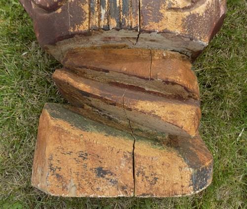 Home & Living > Home Decor > Home Accents > Statues - Indian Chief Bust Cigar Store Folk Art, Tobacco Store Wood American...