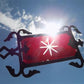 Weathervane Ruby Red Glass Tail Lightning Rod No Ball Arrow Pointer Vintage J