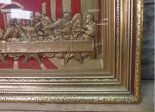 Art & Collectibles > Collectibles - Lighted Framed Last Supper Da Vinci, Christian Catholic Church Chapel Art by The Old G...