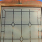 Etched Frosted Clear Glass Vintage Church Window, Architectural Art Glass, B