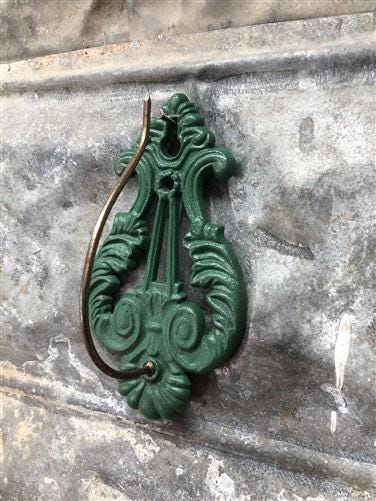 NOS Harp Letter Files, Lot Metal Paper Spikes, Wall Mount Receipt Bill Holder