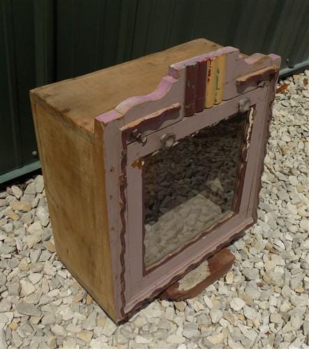 Home & Living > Home Decor > Wall Decor - Medicine Cabinet, Vintage Wood Display Case, Wall Mount Cupboard, Shadow Box, A2...