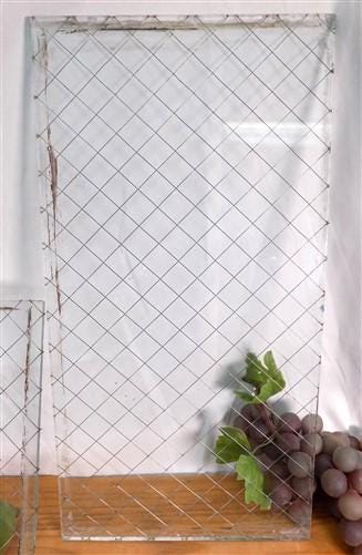 Home & Living > Home Improvement > Windows - 5 Panes Chicken Wire Glass, Georgian Wire Fire Resistant Safety Glass Panels,...
