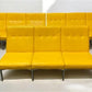 Home & Living > Furniture > Living Room Furniture > Couches & Loveseats - 3 Yellow Vinyl Sofas, Vintage 60s 70s Davenport...