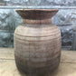 Wood Pot, Round Water Jug, Planter Urn, Flower Frog Display, Farmhouse Box, H