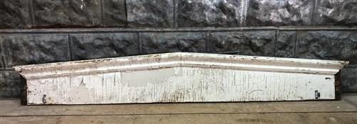 Pair Crown Molding Headers, Trim Door Window Pediment Architectural Salvage B42