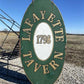 Art & Collectibles > Collectibles > Advertisements - Lafayette 1798 Tavern Sign, Vintage Wood Advertising Sign, Tavern, Di...