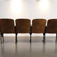 Home & Living > Furniture - 4 Vintage Wood Folding Theater Seats, Auditorium Seats, Entryway Bench, E10 by The Old Grainery