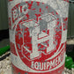 Big H Equipment Chicken Feeder, Vintage Galvanized Tin Chicken Feed Dispenser A