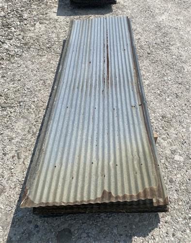 20 Sheets Barn Tin, Corrugated Metal Reclaimed Salvage, 7' Long