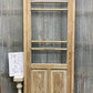 Antique French Single Door (32.5x92) Glass Pane Door with Jamb, Encased Door T46