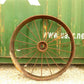 2 Cast Iron Implement Wheels, Wagon Wheel, Tractor Steel Rims, Industrial Age C