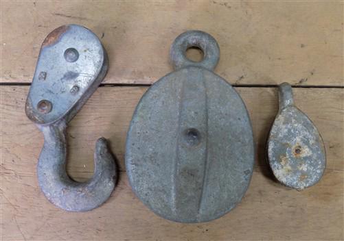 Lot Pulleys Industrial Age Metal Steampunk Factory Flywheel Machine Decor u