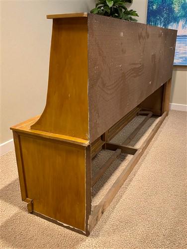 10' Wrapping Station, Vintage Store Counter, Built-in Display Back, Workbench