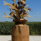 Water Jug, Wood Pot, Wood Vase, Rustic Planter, Modern Farmhouse, European R