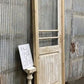 Antique French Single Door (29x93) Glass Pane Door with Jamb, Encased Door T56