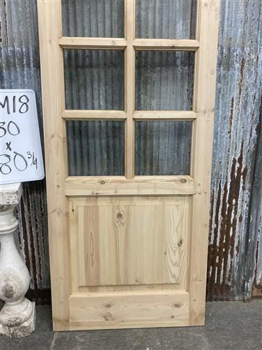 Home & Living > Home Improvement > Doors & Locks > Doors - French Single Door (30x80.75) 8 Pane Glass Door European Styled...