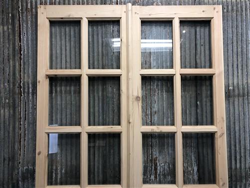 French Double Door (48x96.5) 8 Pane Glass Door European Styled EM48