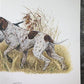 Art & Collectibles > Prints > Lithographs - Ernest Hart, English Pointer, Signed Dog Print, 28x22, Wade Collection, Plate...