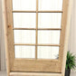 Antique French Single Door (37x86.5) Glass Pane Door with Jamb, Encased Door T35