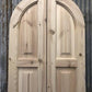 Arched French Double Doors (21x80.5) Panel Doors, European Styled Doors M9