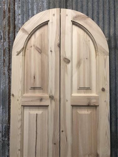 Arched French Double Doors (21x80.5) Panel Doors, European Styled Doors M9