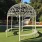 Elegant Swirl Gazebo with Bench, Dome Roof, Metal Pergola, Outdoor Patio Arbor W