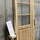 Antique French Single Door (32.5x83) Glass Pane Door with Jamb, Encased Door T40