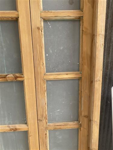 Antique French Double Doors (71x88) Frosted Glass European SideLite Jamb C4