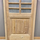 Antique French Single Door (29 x90) Glass Pane Door with Jamb, Encased Door T39