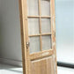 Antique French Single Door (32x93.5) Glass Pane Door with Jamb, Encased Door T36