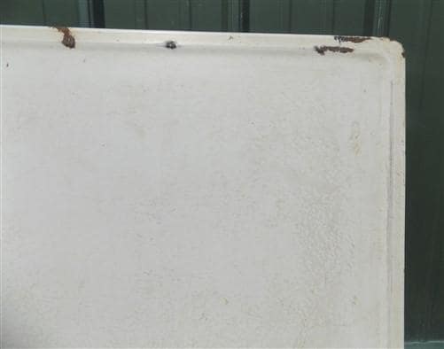 Home & Living > Furniture - Black & White Porcelain Table Top Panel, Kitchen Cupboard Hoosier Enamel A28 by The Old Grainery