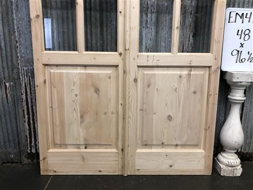 French Double Door (48x96.5) 8 Pane Glass Door European Styled EM48