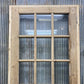 Antique French Single Door (33x92.5) Glass Pane Door with Jamb, Encased Door T32