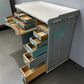 Home & Living > Furniture > Office Furniture > Desks - Watchmaker Bench, Vintage Jewelers Workbench, Entry Hall Table, Ind...
