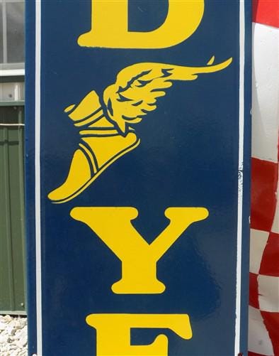 Home & Living > Home Decor > Wall Decor > Wall Hangings > Signs - Good Year Tires Porcelain Metal Sign, Good Year Advertis...