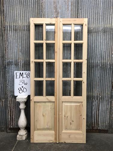 Home & Living > Home Improvement > Doors & Locks > Doors - French Double Door (36.5x80.5) 8 Pane Glass Door European Style...