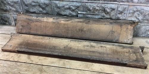 Pair Crown Molding Headers, Trim Door Window Pediment Architectural Salvage B40