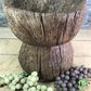 Rustic Wood Planter, Wood Stump, Round Wooden Flower Pot, Natural Wood Decor, J