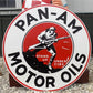 Art & Collectibles > Collectibles > Advertisements - Pan Am Motor Oils Sign, 2 Sided Metal Porcelain Advertising Sign, Gas...