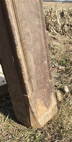 Home & Living > Home Improvement > Moldings & Trim - Newel Post Porch Column, Wood Architectural Salvage Repurpose Railing...