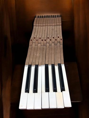 Craft Supplies & Tools > Raw Materials - 12 Black White Piano Keys, Vintage Piano Parts, Art Craft Supplies, Steampunk K b...